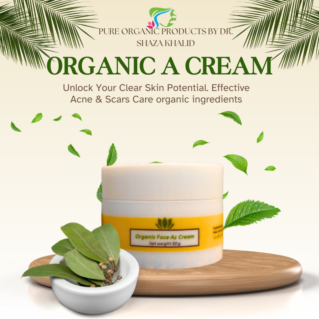 Organic A cream by Dr.Shaza Khalid التركيبة A