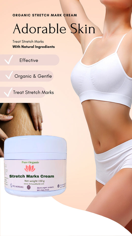 كريم معالجة علامات التمدد للجسم Organic Stretch Marks Cream