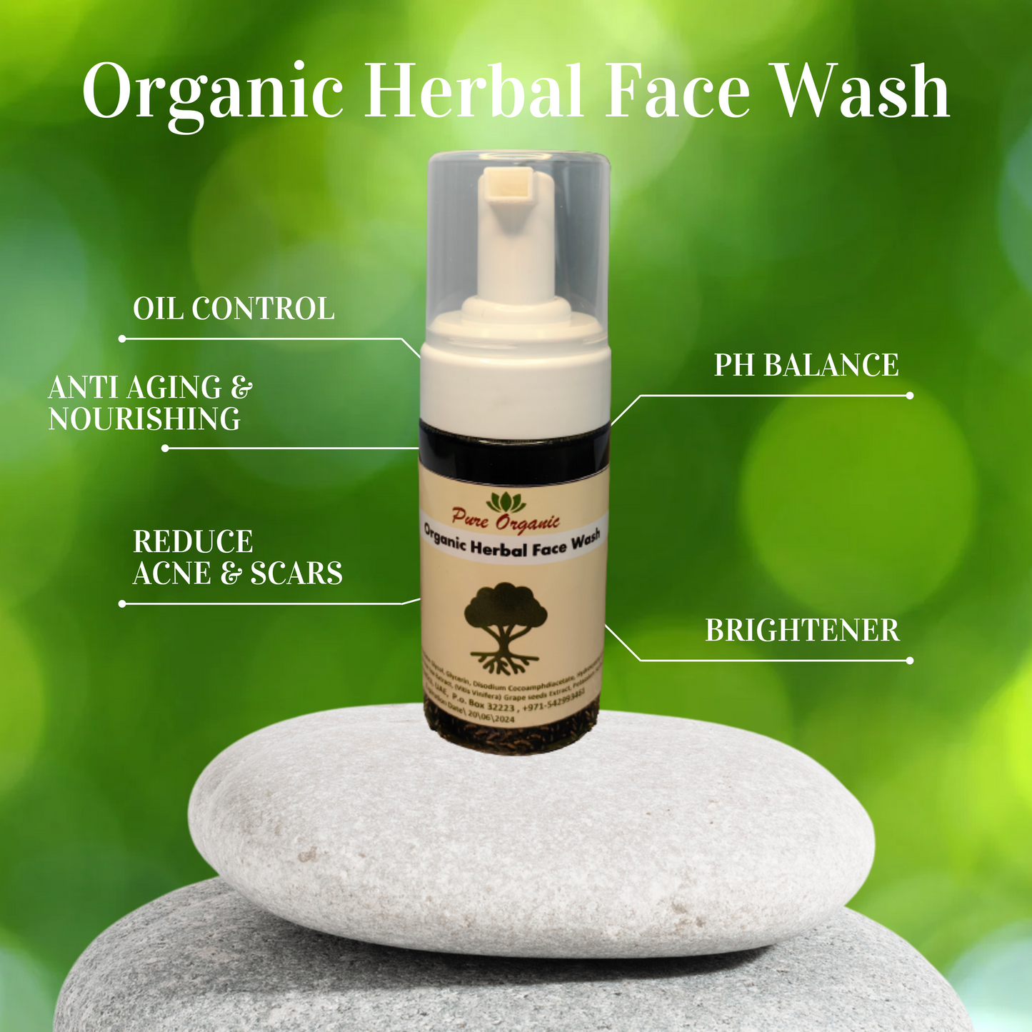 Organic Herbal Face Wash by Dr.Shaza Khalid