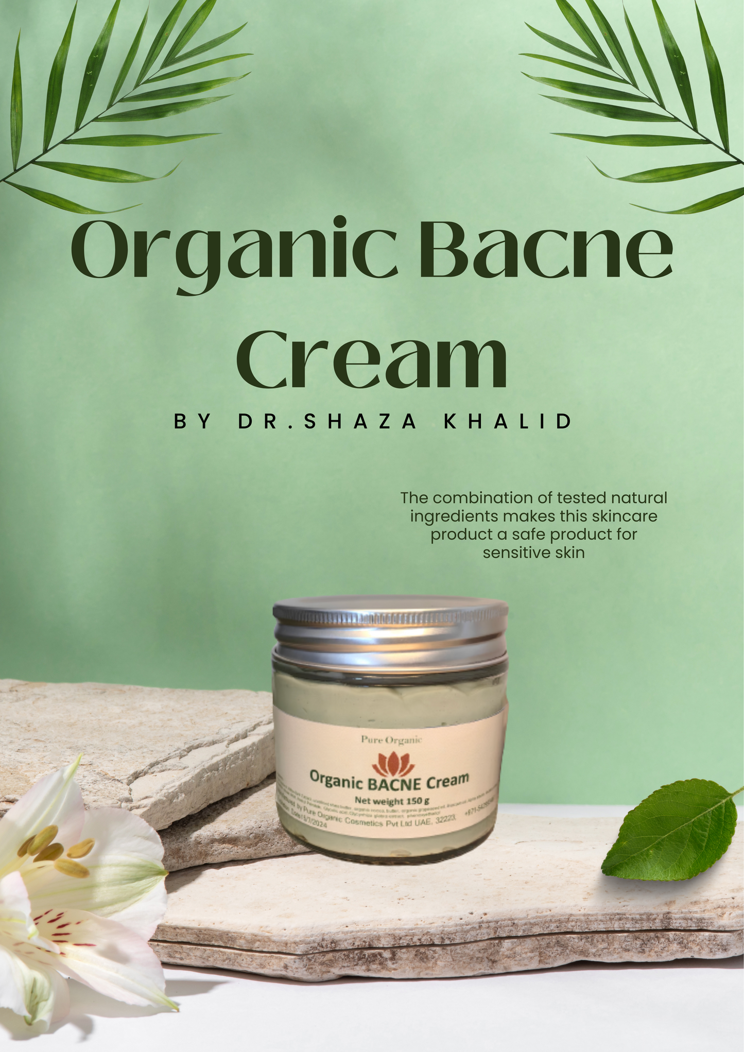 Organic Bacne Cream by Dr.Shaza Khalid