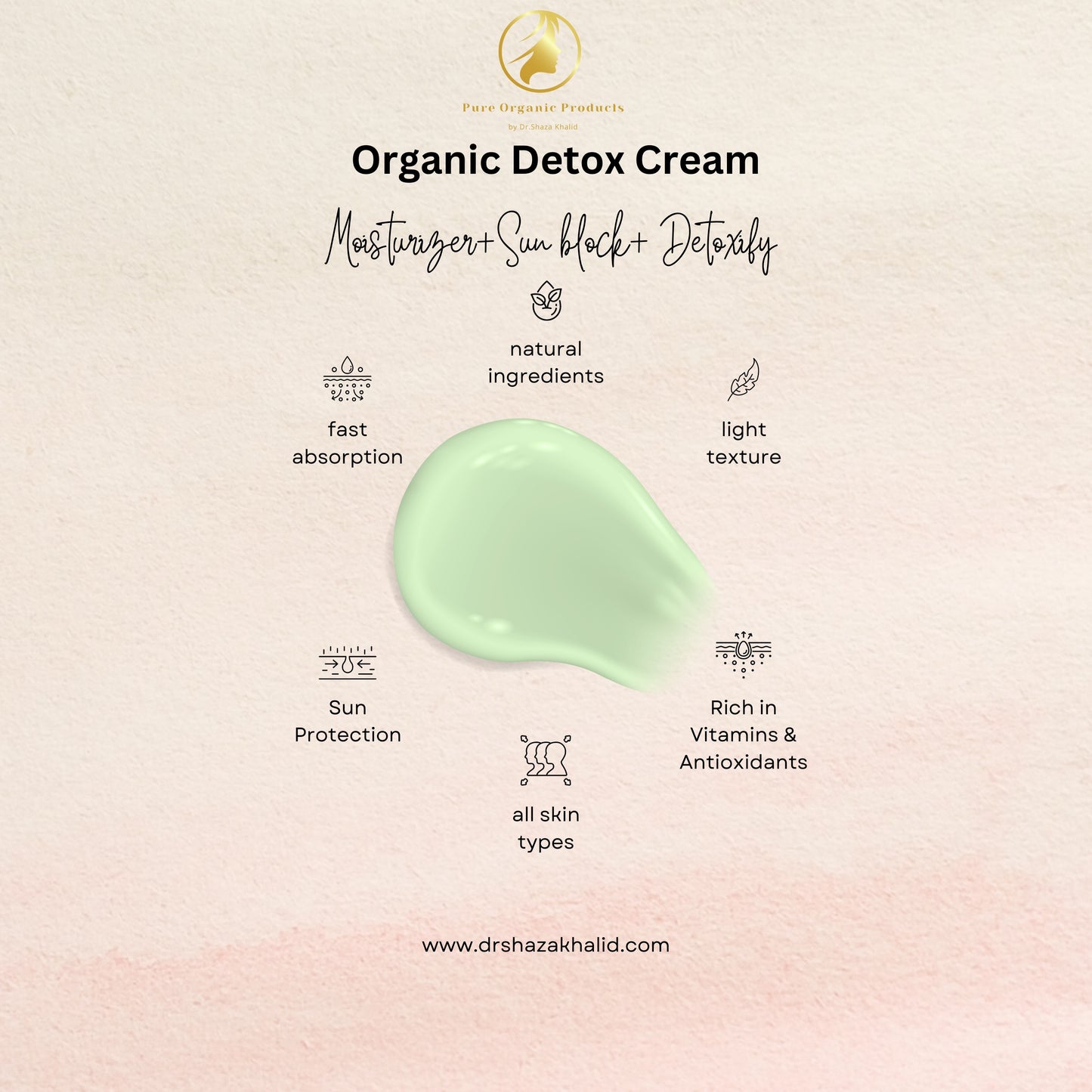 Organic Detox Cream by Dr.Shaza Khalid تركيبة الديتوكس