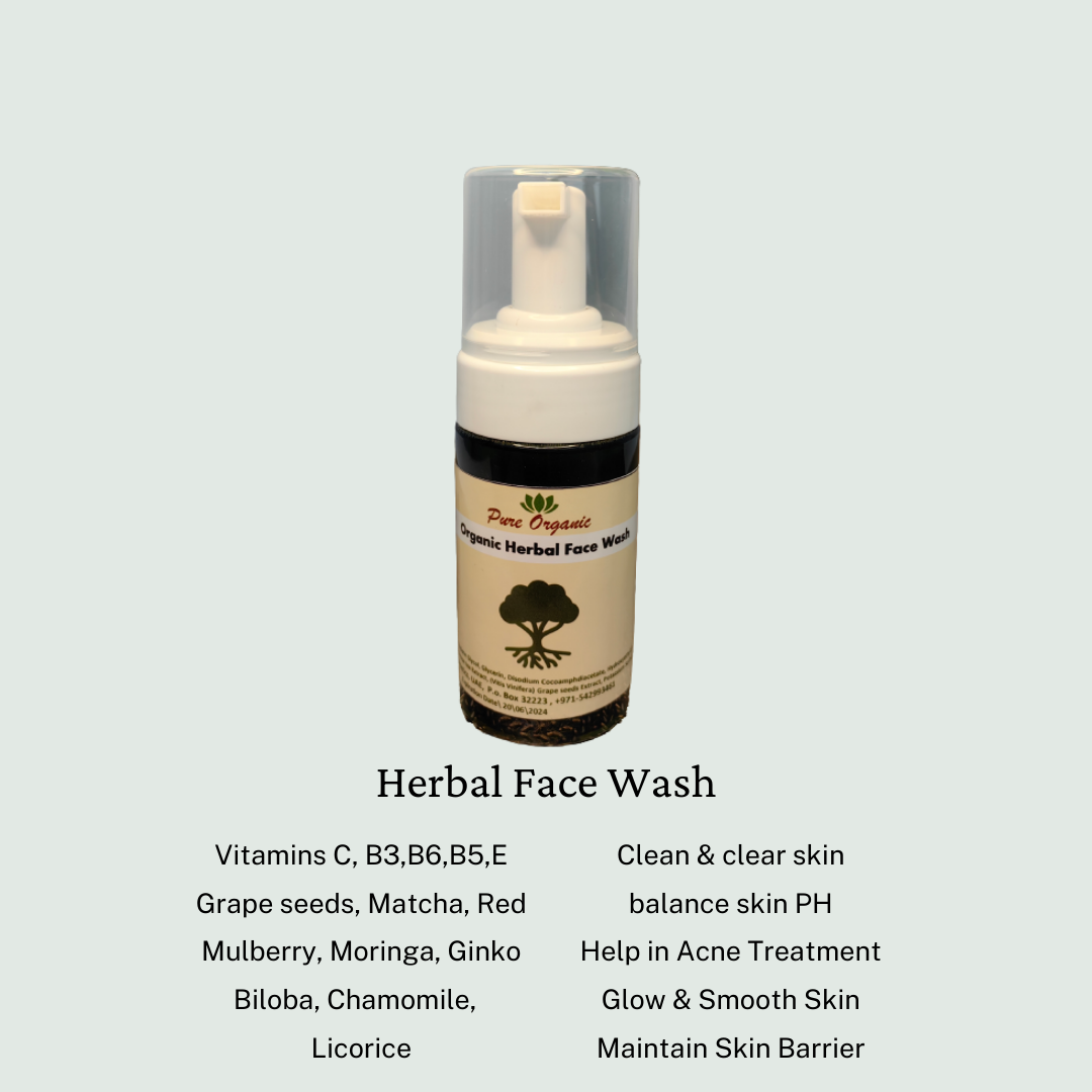 Organic Herbal Face Wash by Dr.Shaza Khalid