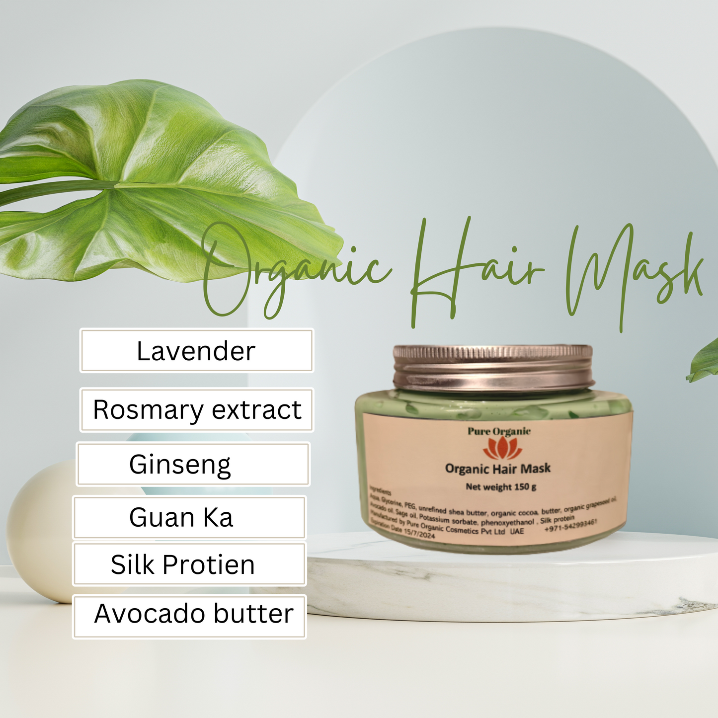 Organic Hair Mask by Dr.Shaza Khalid