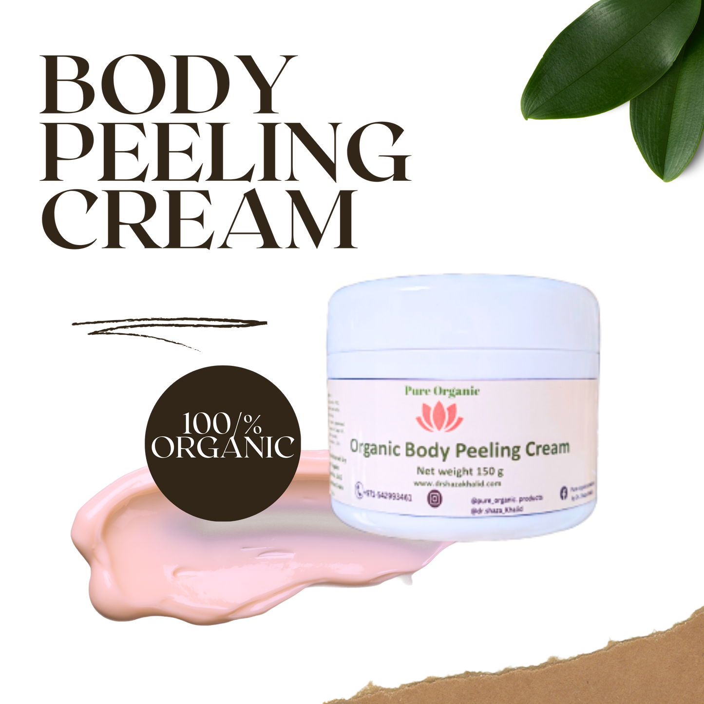 Organic Body Peeling Cream