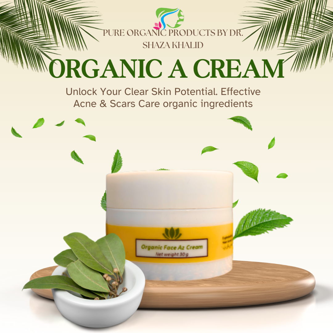 Organic A cream by Dr.Shaza Khalid التركيبة  A